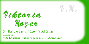 viktoria mozer business card